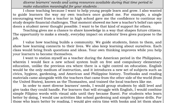 Teaching Career Choice